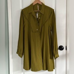 FREE PEOPLE GREEN MOSS DRESS